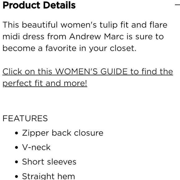 Andrew Marc Tulip Short fit sleeve  size 10 - Picture 2 of 6